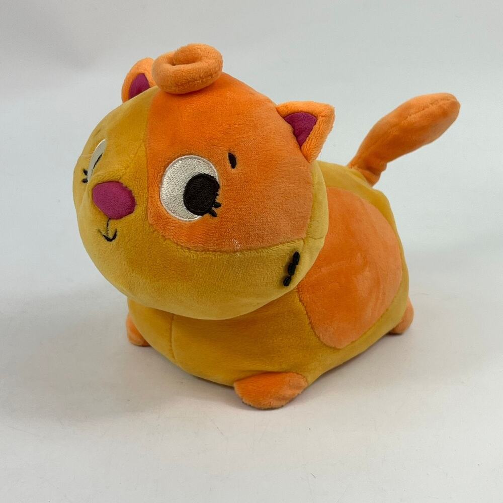 2020 B Toys Interactive Plush Orange Cat Wobble n Go Lolo moves meows See Video